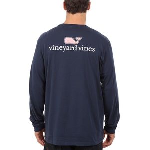 Men’s Vineyard Vines Navy Long Sleeve Tee